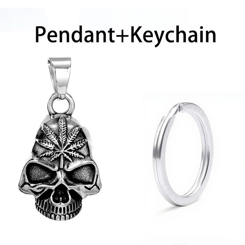 Vintage Stainless Steel Luck Bell Pendant Charm Riding Amulet Necklaces For Men Fashion Motorcycle Hip Hop Rock Party Jewelry