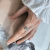 Серебряное кольцо с натуральным топазом 1.424ct, фианитами, вес изделия 2,08 гр (2207092)