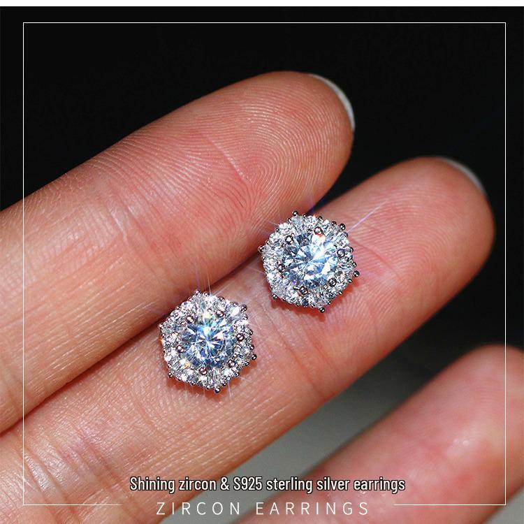 Элегантные квадратные бриллиантовые серьги Daixi для женщин – стильные и супер блестящие