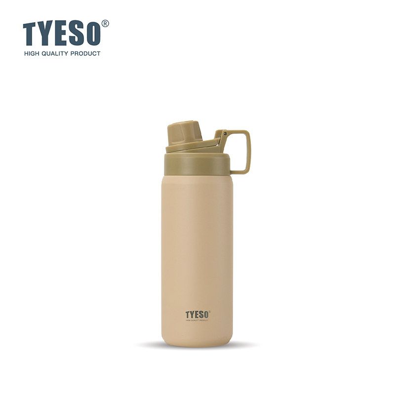 Tyeso New Stainless Steel Portable Sports Bottle Large Capacity Thermos Cup Outdoor Portable Frosted Water Cup