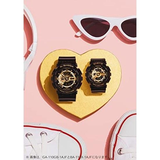 Наручные часы Casio Baby-G BA-110X-1AJF Женские Черно-золотые