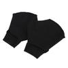 2Pcs Swimming Webbed Gloves Open Fingers Adjustable Swimming Training Gloves with Wrist Strap for Swimming Diving Black