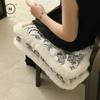 Homlly Comfy Fur Chair Seat Cushion with Ties
