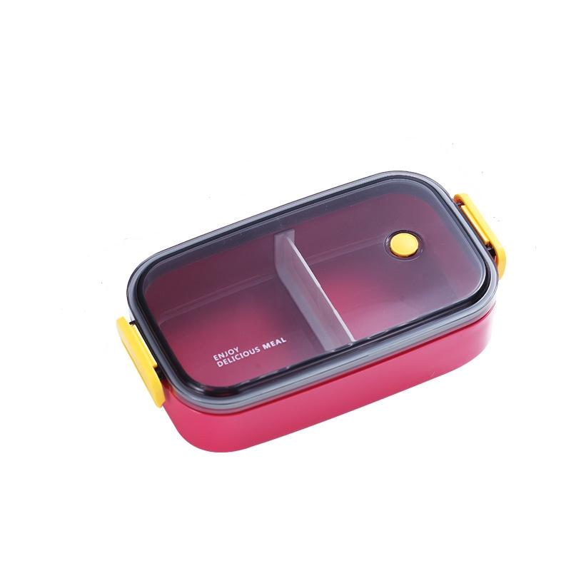 Ланч-бокс из нержавеющей стали для взрослых, детей, школы, офиса, 1/2 слоя, переносные контейнеры для хранения продуктов питания, пригодные для использования в микроволновой печи