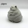 Миниатюрная фигурка толстого кота, милый ленивый декор для стола и автомобиля с прочным основанием, арт-объект из материала PLA, мини-статуэтка для успокоения для офиса, 3D-печать