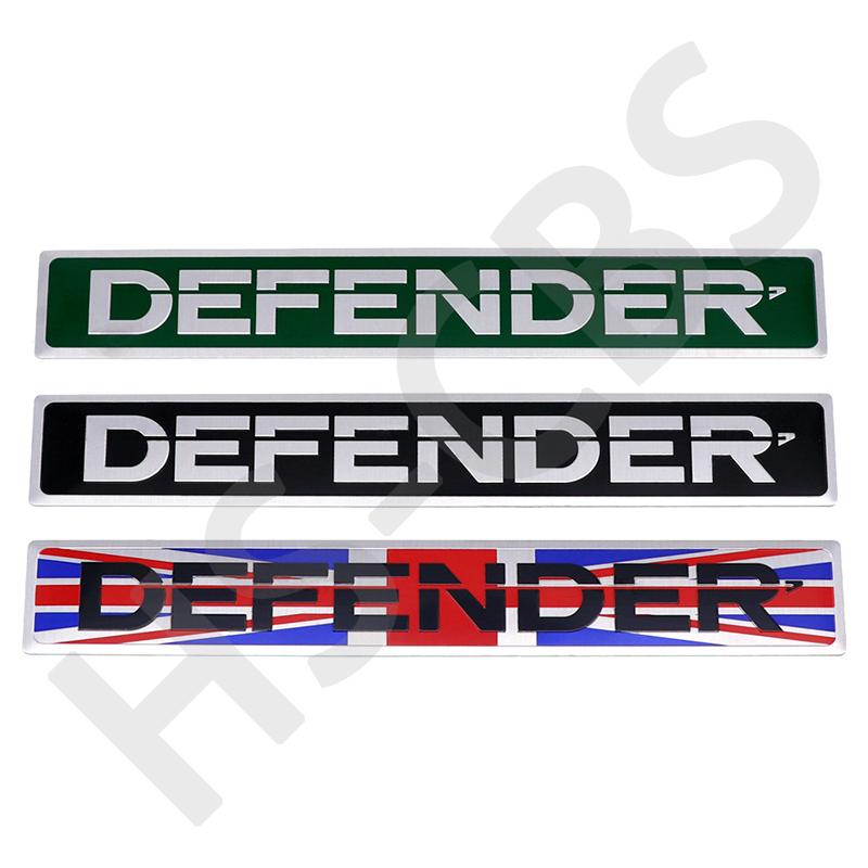 3D Алюминиевые Буквы Логотип Defender для Автомобиля Наклейки Декор Крыла Двери Автомобиля Значок на Задний Багажник Значок на Заднюю Дверь Аксессуары Стайлинг