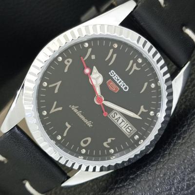 ОТРЕМОНТИРОВАННЫЕ SEIKO 5 АВТОМАТИЧЕСКИЕ 6309A ВИНТАЖНЫЕ ЯПОНСКИЕ МУЖСКИЕ АРАБСКИЕ ЧАСЫ a441459-5