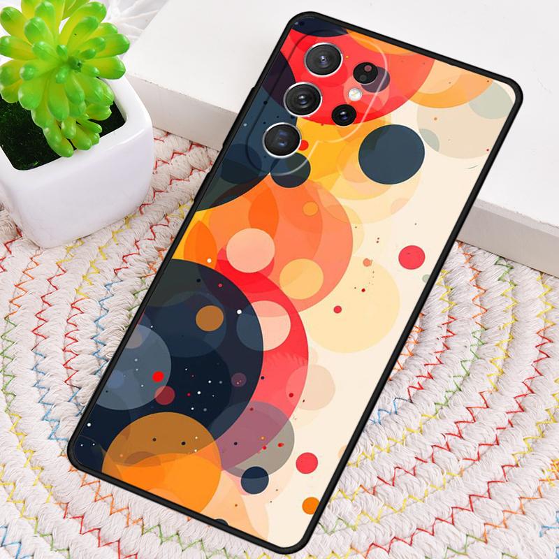 Абстрактный Круглый Чехол для Телефона для Samsung Galaxy note 10 pro S26 Ultra S23 S24 FE S25 S21 S22 PLUS противоударный Чехол