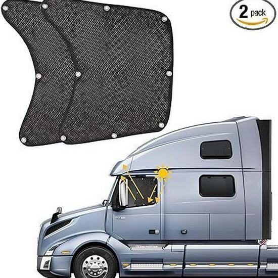 Universal Truck Side Window Sunshade with Suction Cups - UV Protection