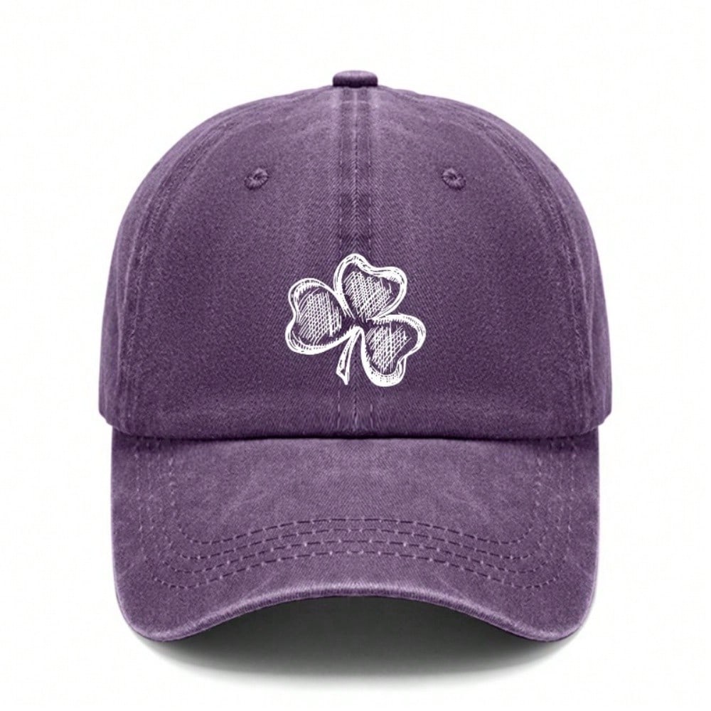 [Clover Baseball Cap] St Patricks Day Print Polyester Adjustable Breathable Casual Outdoor Sports Dad Hat For Men Women