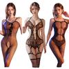 NEW Japan Korea Style Crotchless Sexy Lingerie Lace Hollow Bra Set Erotic Costumes Teddy Baby Doll Dress Deep V Open Bra Porn Women Underwear Sexsuit