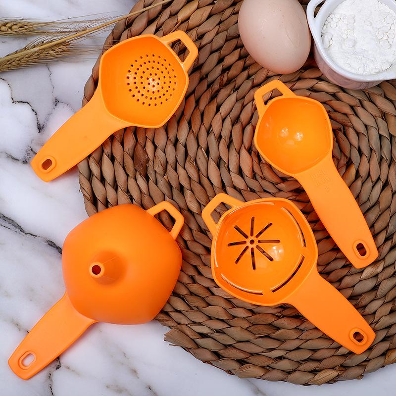 1pcs Plastic Colorful Measuring Cup/Spoon 5 or 10piece Set With Graduated Measuring Spoon Baking Powder Measuring Spoon Set