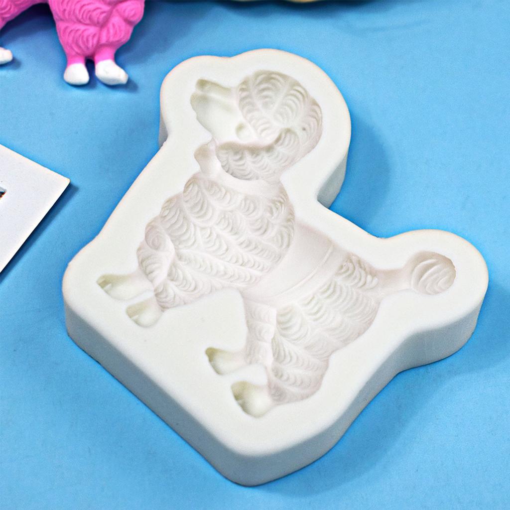 3D имитация щенка, силиконовая гибкая форма для пищевых продуктов, глина, смола, керамика, конфеты, помадка, конфеты, шоколад, форма для мыла