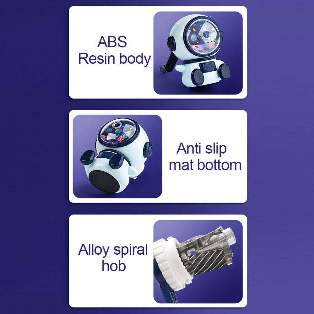 Входит в комплект поставки механический инструмент с ручным управлением, точилка для карандашей астронавта, третья регулируемая передача