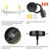 Industrial Pendant Light Kit Edison Retro Pendant E27 Lamp Socket Vintage Pendant Light Cord Mini Ceiling Hanging Light Fixtures