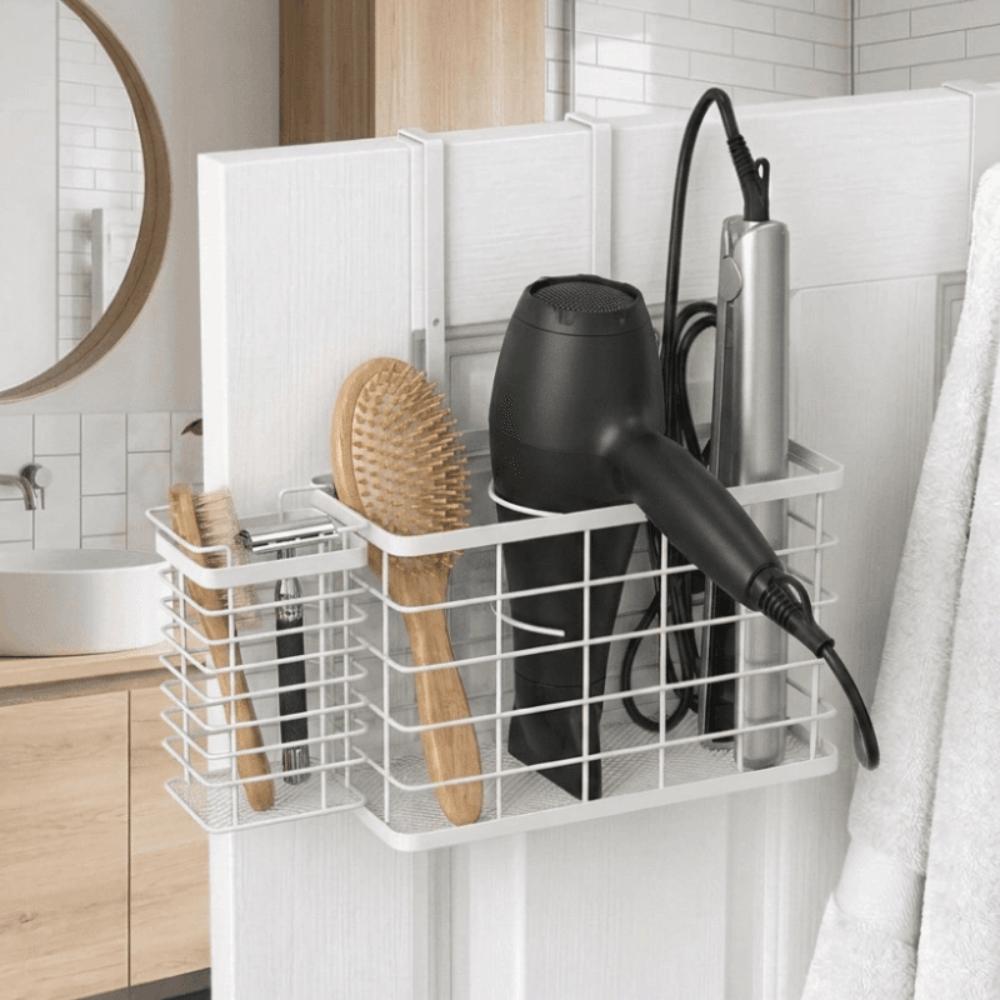Adjustable Hanging Hair Tool Organizer Wall Mounted Hair Dryer Holder Home Storage