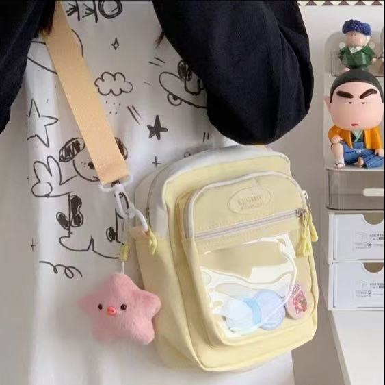 2025 осень новая прозрачная сумка-мессенджер повседневная простая студенческая модная сумка-боль сумка персонализированная сумка для мобильного телефона