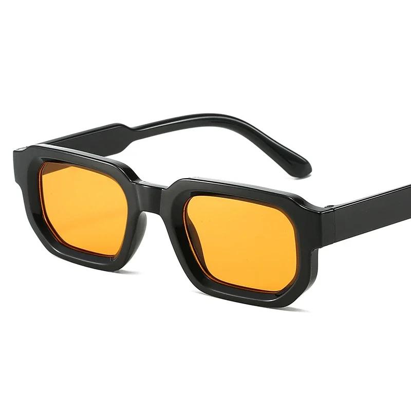 New Rectangle Sunglasses Women Men Trendy Brand Designer Cool Sun Glasses Female Male Small Frame Outdoor Eyewear