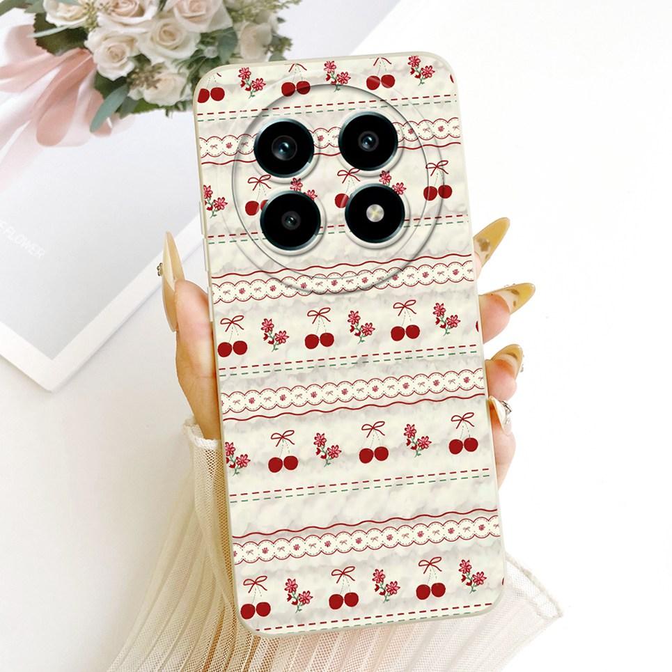 Daisy Bow Pattern Butterfly Flower Cherry Back Cover For Realme 13 Pro Pro+  Phone Case Soft Silicone Casing On Realme P1 Speed
