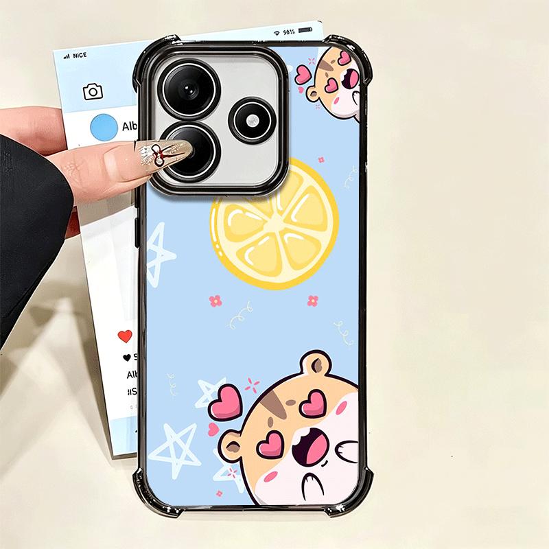 Мультяшный милый хомяк с покрытием Чехол для телефона Для Xiaomi Poco X5 X6 X7 X8 Pro Max F8 Ultra F7 M8 M7 M5S Redmi 15C 15 14C 13C 13 X3 12C