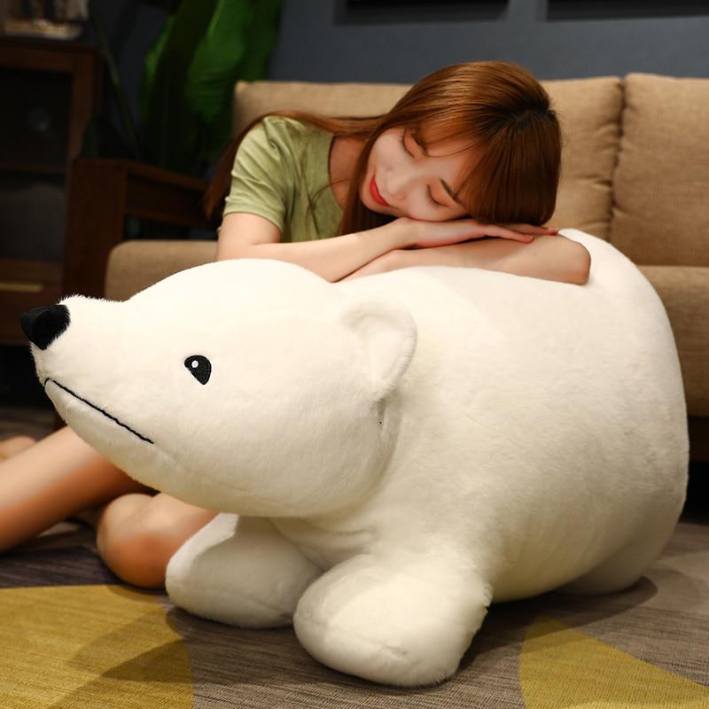 Очаровательные плюшевые игрушки белые медведи Подушка-медведь Высококачественные мягкие игрушки Прекрасный подарок на день рождения