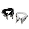 Rhinestones Decorated Comfortable Polyester Faux Collar For Business Event And Evening Occasion