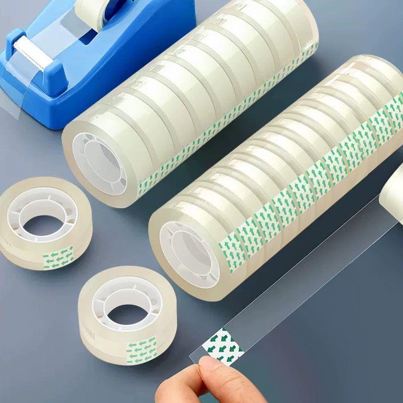 Transparent Adhesive Tape for Office & Handmade Art – Stationery Bouquet, Small Roll