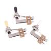 L-Type 3 Way Toggle Switch Right Angle L-Shaped Electric Guitar Pickup Selector Switch With Black/ Yellow/ White Plastic Cap