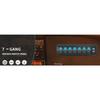 DaierTek 7 Gang Rocker Switch Panel Marine Boat Switch Panel Waterproof with USB Charger Voltmeter for Auto Vertical UTV Truck