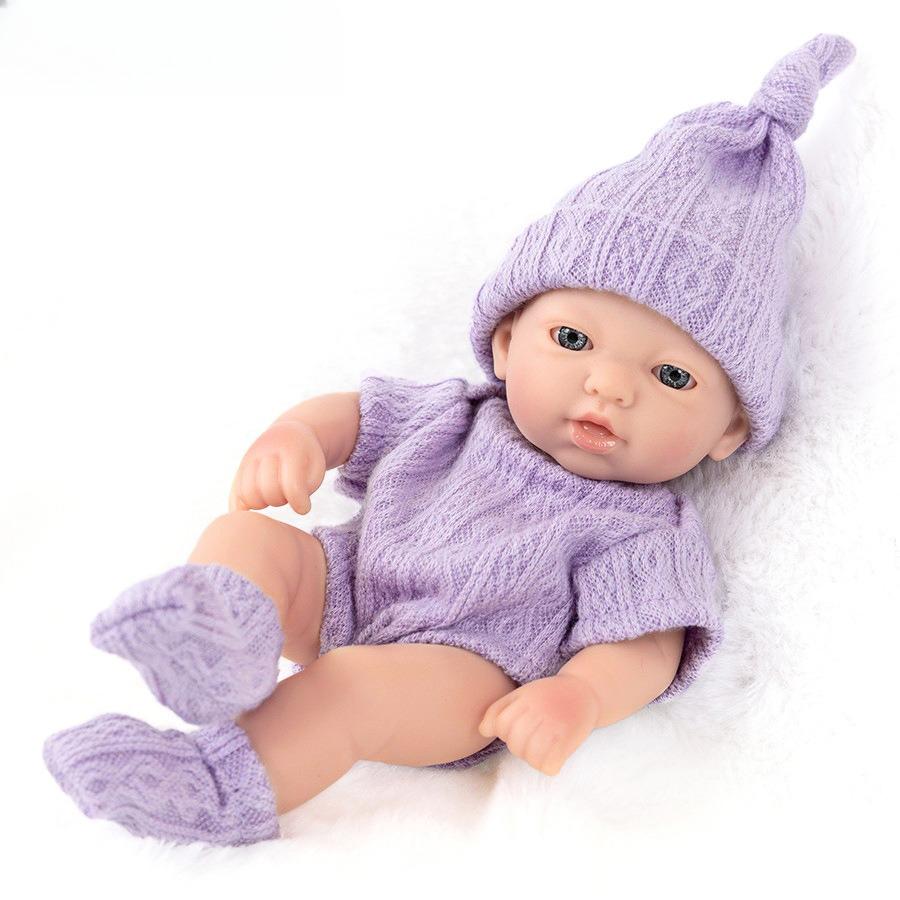 7 Inch Reborn Baby Doll Soft Silicone Realistic Newborn Vinyl Toy for Kids Gift