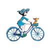 Cute Cartoon Bicycle Little Girl Brooches for Women Unisex 2-color Fashion Casual Clothing Bag Accessories Pins Brooch Girl Gift