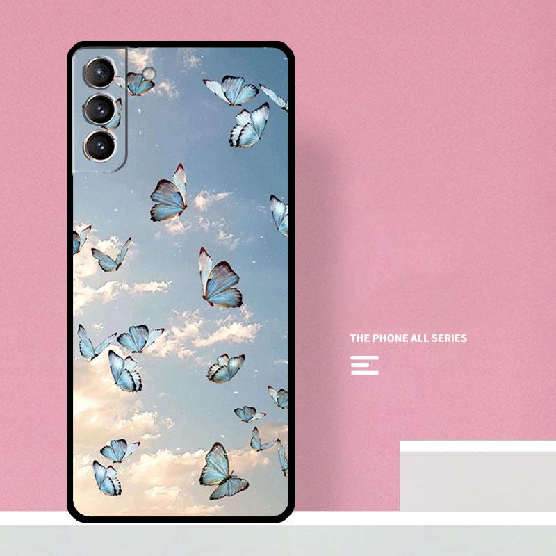 Чехол для телефона с бабочками для Samsung Galaxy S26 S25 S24 S20 S21 S22 S23 Ultra S10 Plus S25 FE Чехол
