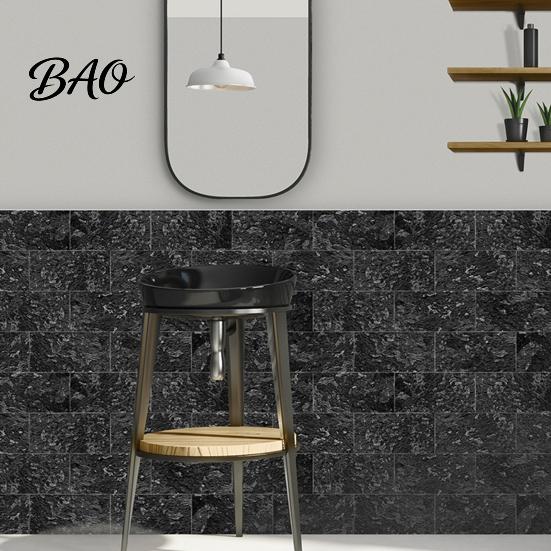 Moisture Proof Wall Covering 16Pcs Peel And Stick Backsplash Tile, Waterproof Stickers, Removable Industrial Style Decor Panels, Self Adhesive PE Foam
