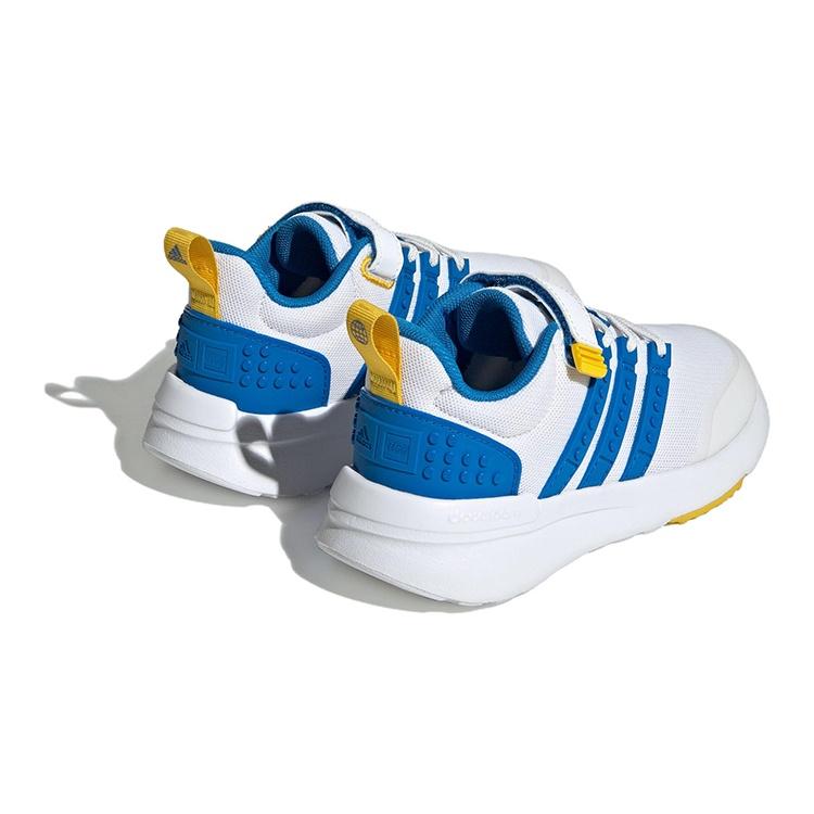 (PS) adidas neo x LEGO Racer Tr21 Эластичные 'Белый Синий' Детские IF2888