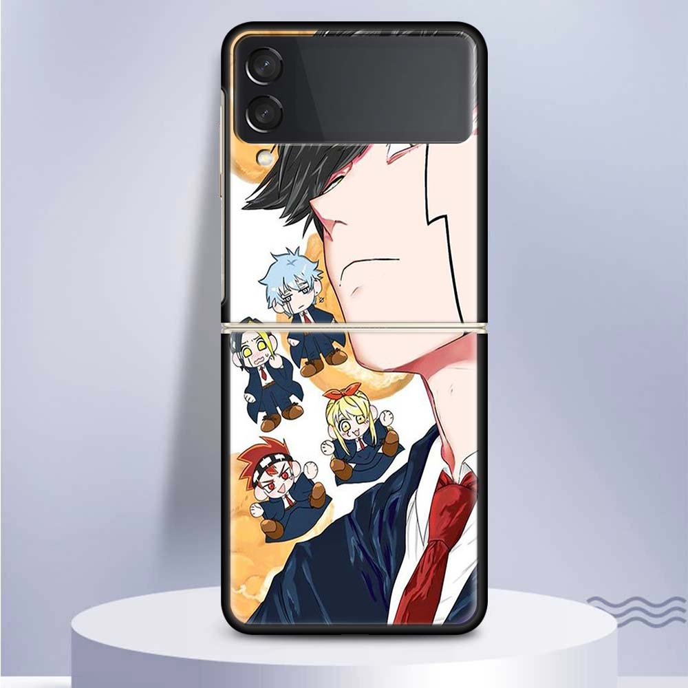 Mashle Magic And Muscles Для Samsung Galaxy Z Flip 5 4 3 5G Чехол для телефона Черная Жесткая Крышка ZFlip 5 4 3 Роскошный Ударопрочный Бампер Coq