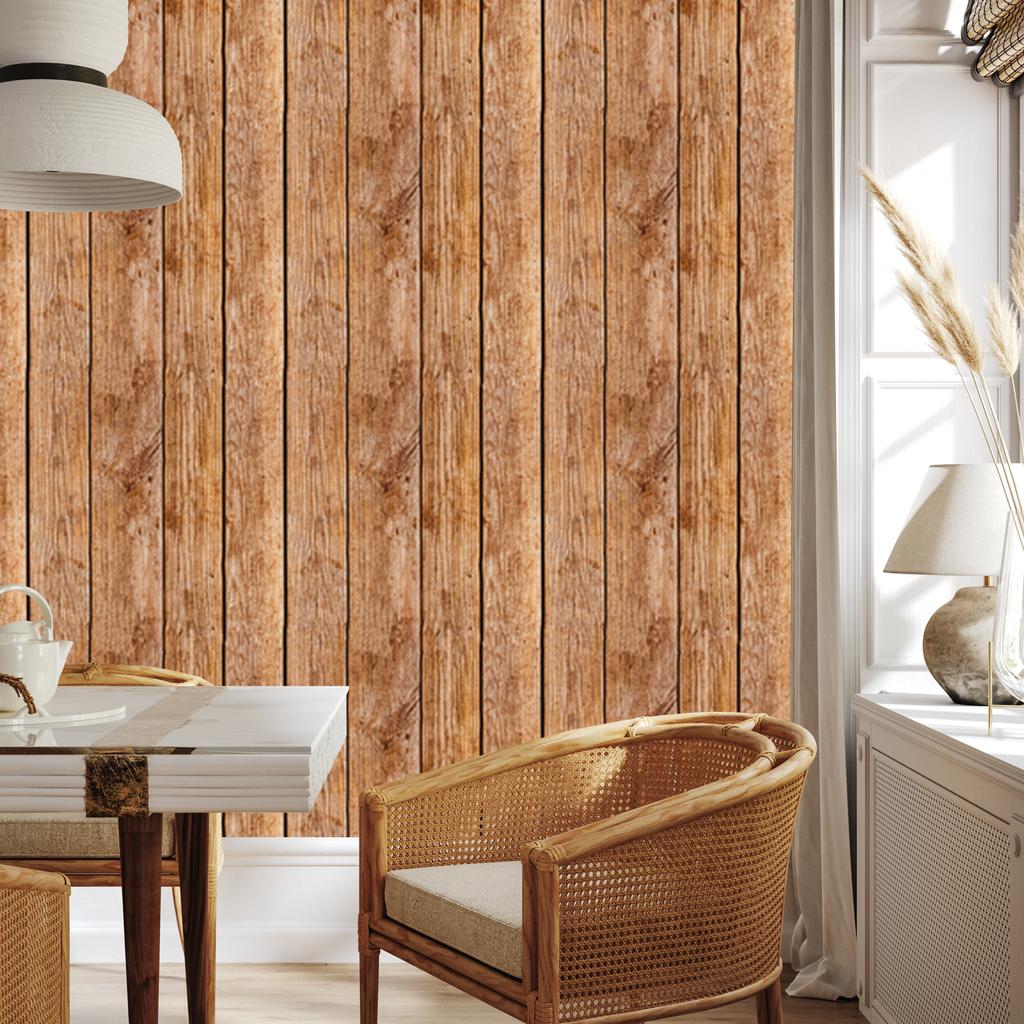 Old wood wallpaper wooden boards for living room and bedroom 50x1000