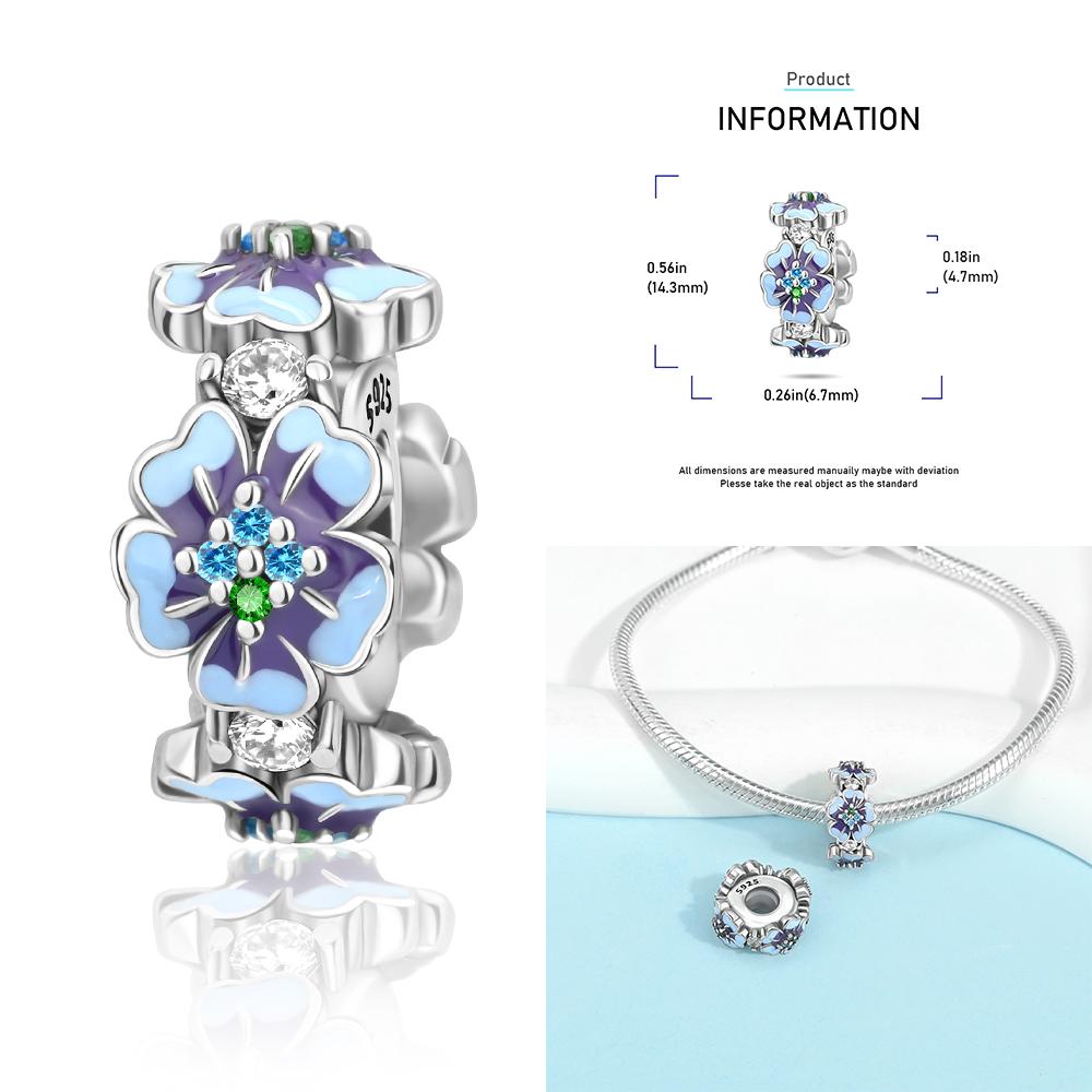 Циркон Сердце Клип Шармы Цветок Клевер Шарм Медь Морская Черепаха Бусины Подходят для DIY Оригинальный Браслет Ювелирные Изделия