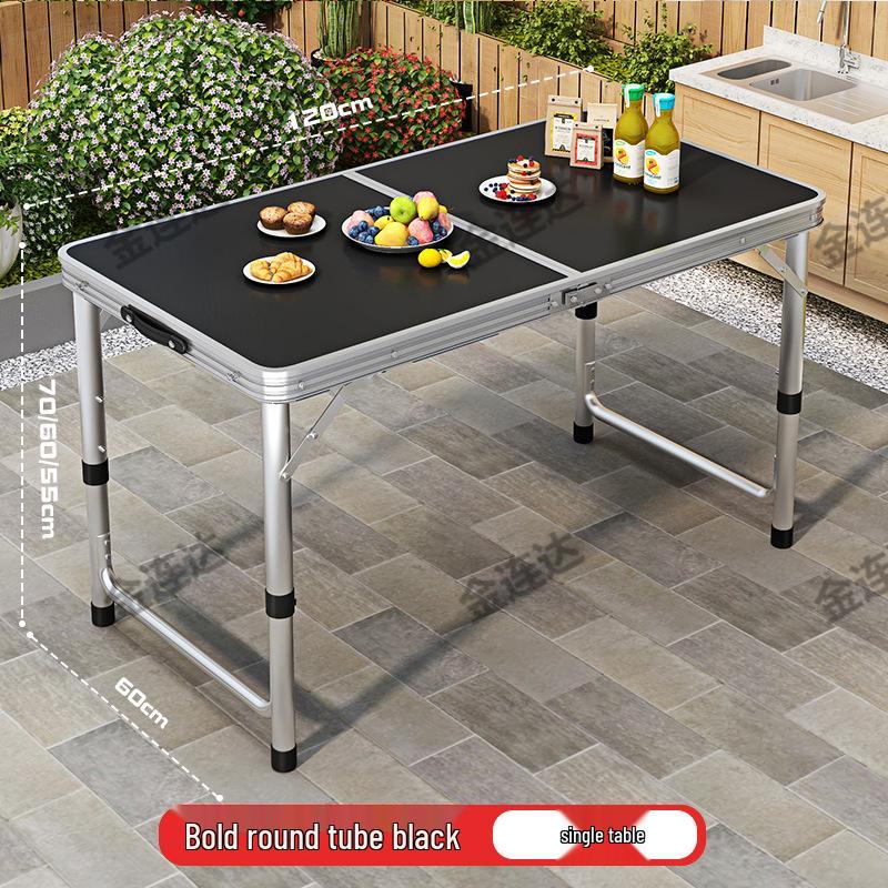 Портативный алюминиевый складной стол для обедов на открытом воздухе и рыночных прилавков - Регулируемый и компактный
