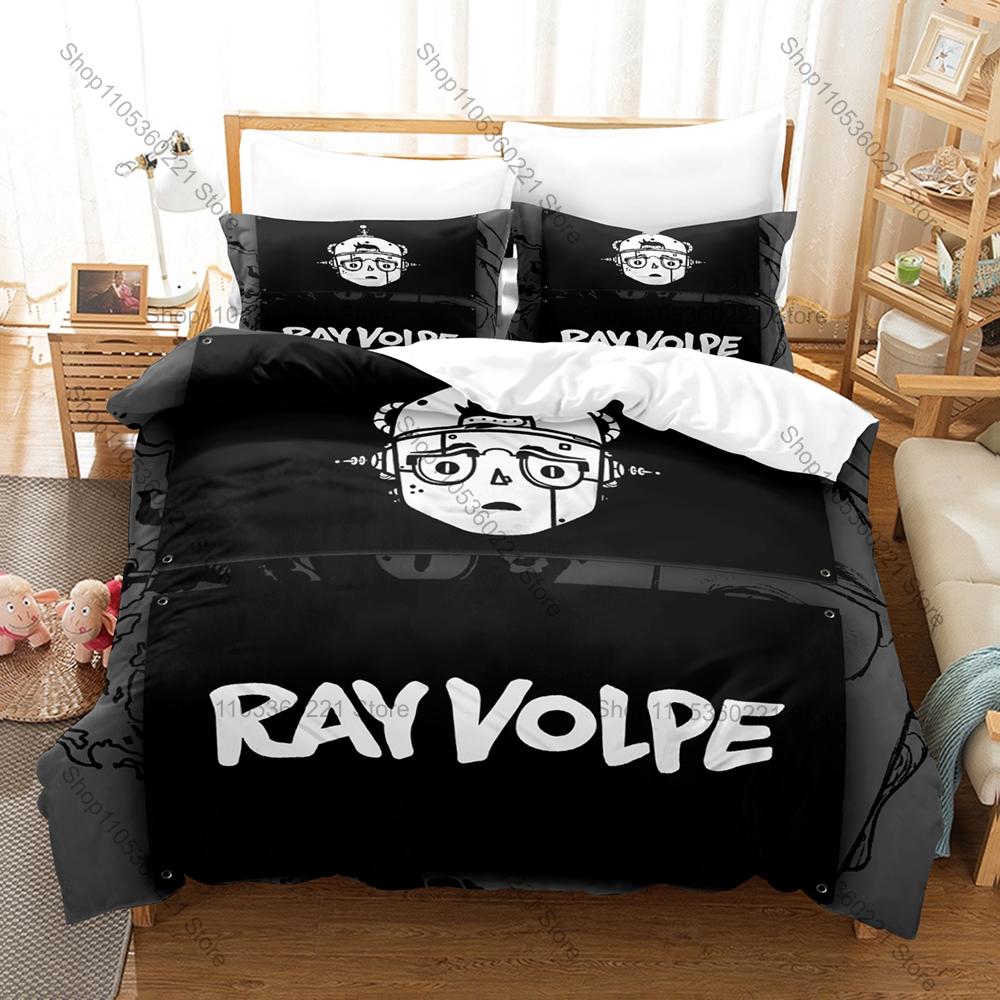 Постельное белье RAY VOLPE с тематическим дизайном + 2 наволочки Дизайн с электронной музыкой Уютное постельное белье для дома и общежития