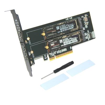 Высокоскоростная карта-конвертер PCIe на 2 порта два M.2 NVME M Key, технология печатных плат для стабильной передачи данных