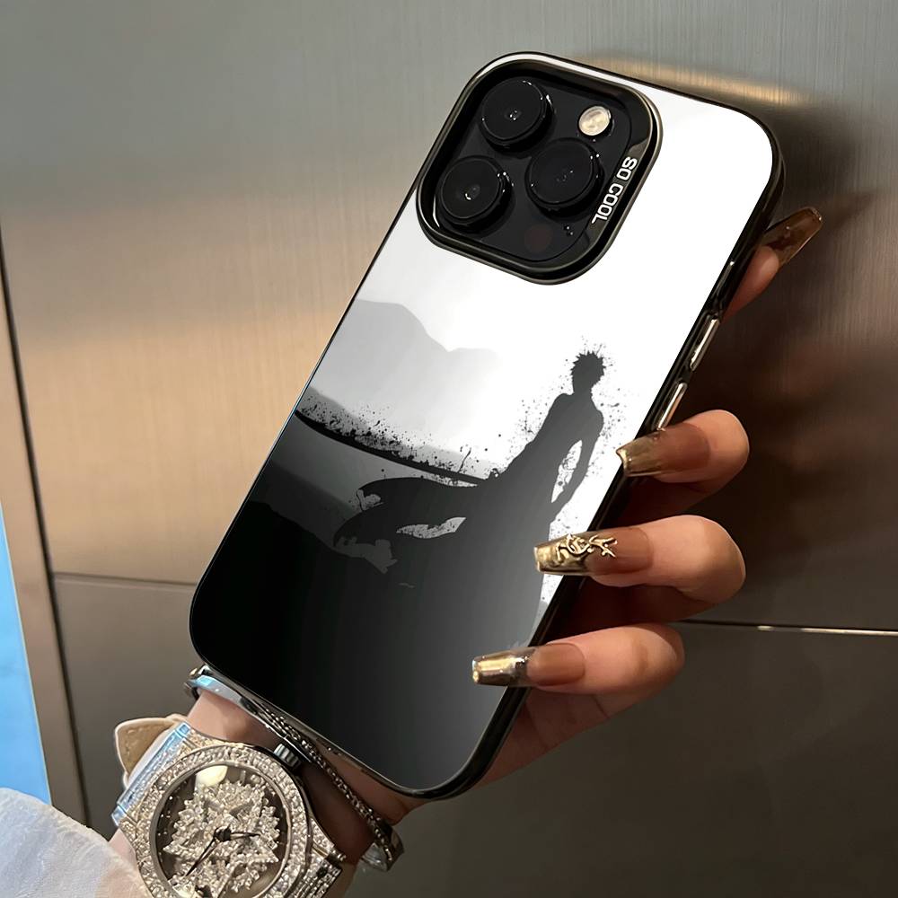Горячий аниме-B-L-E-A-C-H Чехол для телефона iPhone 17,16,15,14,13,12,11 Plus Pro Max Цветной Серебряный Чехол для телефона