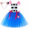 Gabby Dollhouse Costume Girls Fancy Tutu Dress Glitter Gabby Cat Tulle Princess Dress Set Kids Halloween Birthday Party Costumes