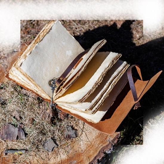 Кожаный дневник, записная книжка, уникальный дневник ручной работы с тиснением, дорожный дневник, бумажный дневник с декоративными краями