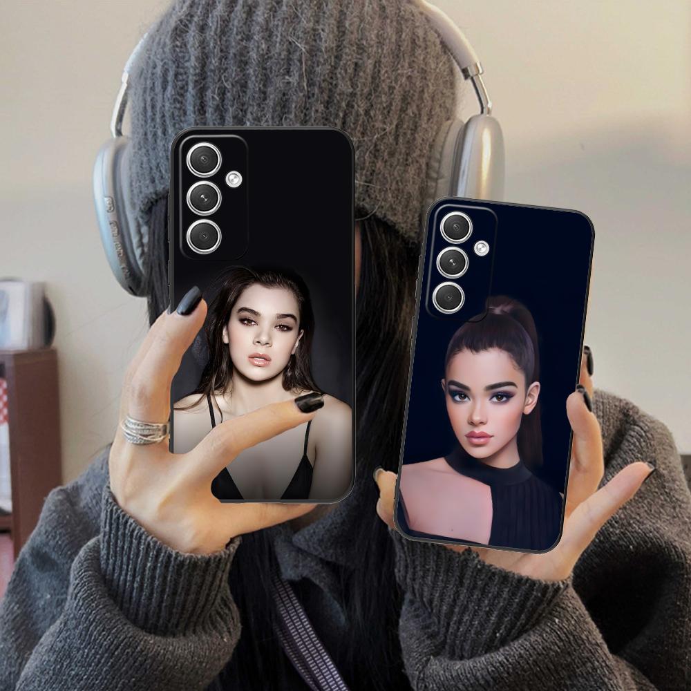 Матовый чехол из ТПУ для мобильного телефона Hailee Steinfeld для Samsung Galaxy S26 S25 S24 S23 S22 S21 S20 Note20 Plus FE Ultra Цветная крышка