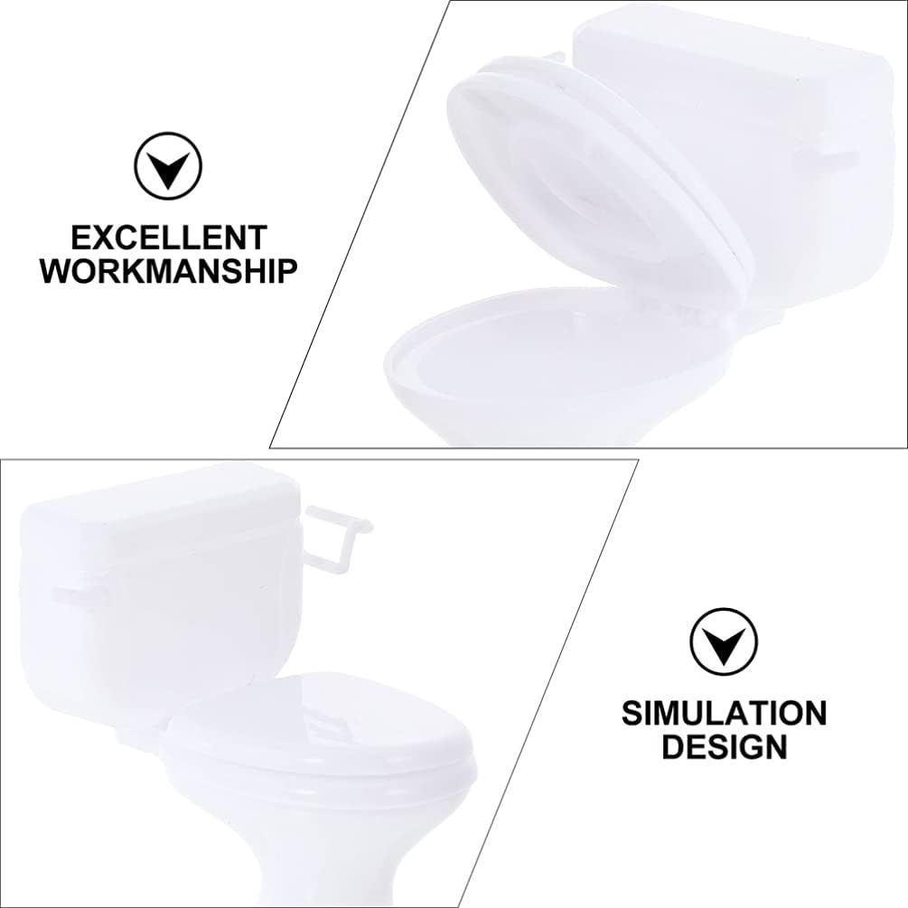 2 шт. миниатюрный туалетный кукольный домик миниатюрная мебель-игрушка для 1 человека:12 аксессуаров для ванной комнаты кукольного домика, сад фей, микропейзаж, кукольный домик