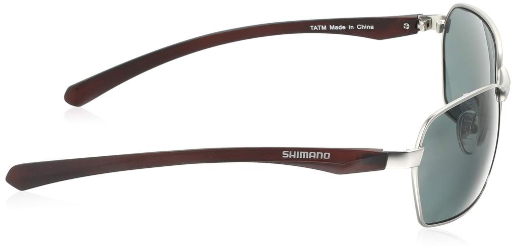 SHIMANO Солнцезащитные очки для рыбалки с поляризацией, водоотталкивающие металлические очки для рыбалки, глянцевые, серебристые, прозрачные, коричневые, дымчатые, HG-065P
