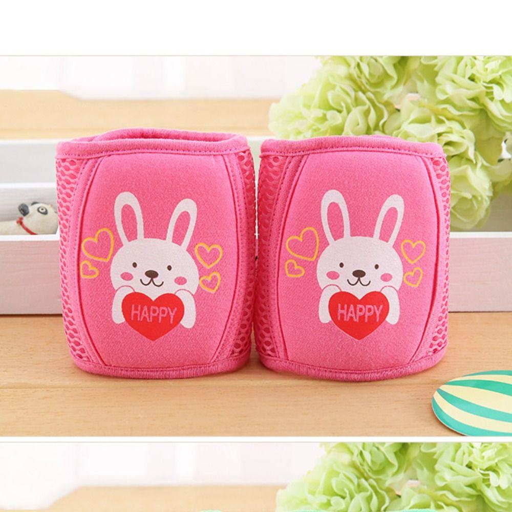 Cotton Polyester Baby Cartoon Knee Pads Reticular Infant Kneepad Crawling Toddler Protector