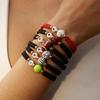 Handmade Basketball Baseball Bracelet Korean Style Rugby Bracelet Sport Style Woven Bracelet Girls