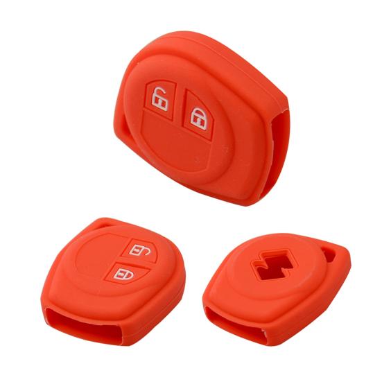 2 кнопки автомобильный брелок силиконовый чехол для дистанционного ключа чехол для Suzuki SX4 Swift Vitara