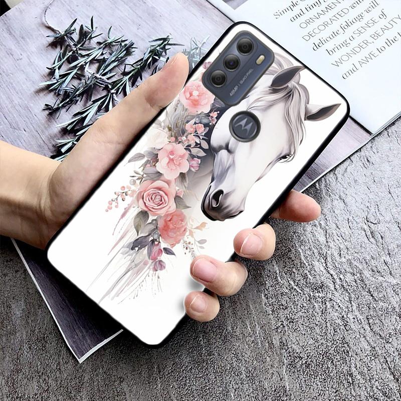 Love Horse Phone Case ForMoto Edge 50 40 Pro 50 40 30 Ultra Neo Fusion Moto G84 G54 G10 G20 G30 G62 G53 G72 G60